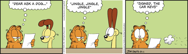 Komiksy garfield - komiks z dnia 11/09/2019