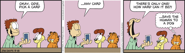 Komiksy garfield - komiks z dnia 18/09/2019