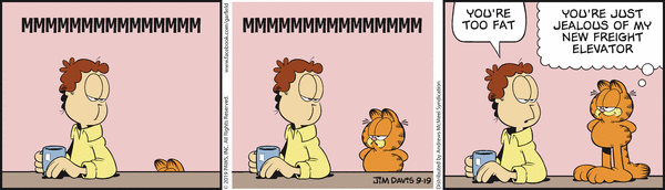 Komiksy garfield - komiks z dnia 19/09/2019