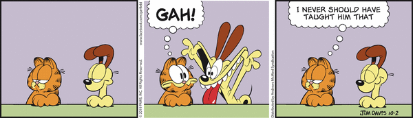 Komiksy garfield - komiks z dnia 02/10/2019