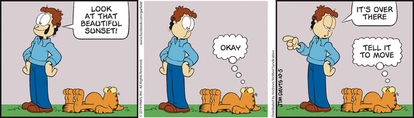Komiksy garfield - komiks z dnia 05/10/2019