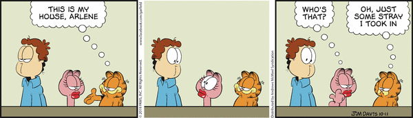 Komiksy garfield - komiks z dnia 11/10/2019