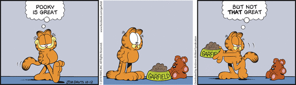Komiksy garfield - komiks z dnia 12/10/2019