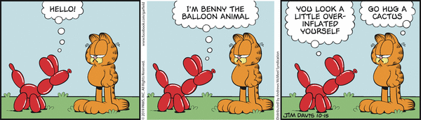 Komiksy garfield - komiks z dnia 15/10/2019