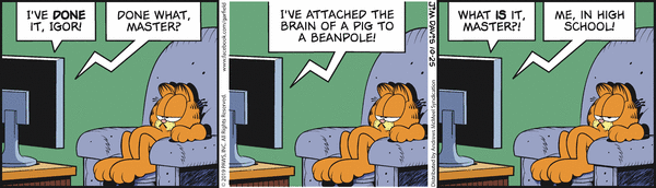Komiksy garfield - komiks z dnia 25/10/2019