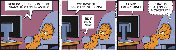 Komiksy garfield - komiks z dnia 28/10/2019