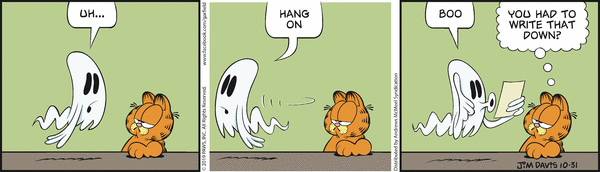 Komiksy garfield - komiks z dnia 31/10/2019
