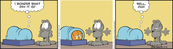 Komiksy garfield - komiks z dnia 04/11/2019