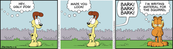 Komiksy garfield - komiks z dnia 06/11/2019