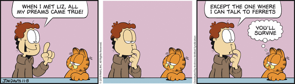 Komiksy garfield - komiks z dnia 08/11/2019