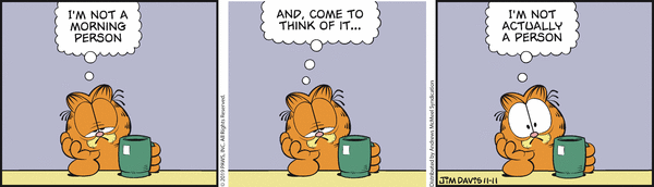 Komiksy garfield - komiks z dnia 11/11/2019