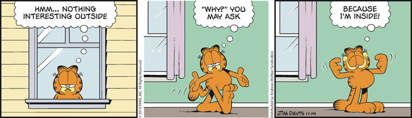 Komiksy garfield - komiks z dnia 14/11/2019