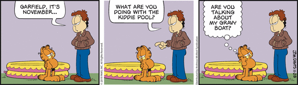Komiksy garfield - komiks z dnia 28/11/2019