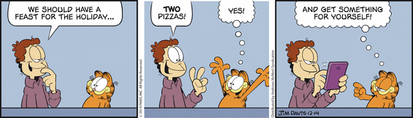 Komiksy garfield - komiks z dnia 14/12/2019