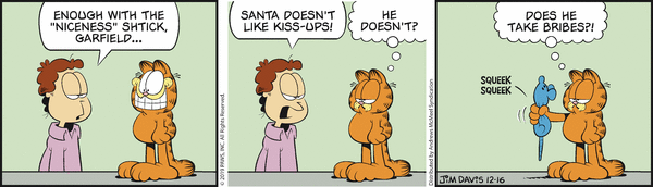 Komiksy garfield - komiks z dnia 16/12/2019
