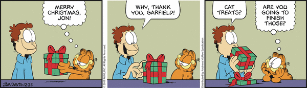 Komiksy garfield - komiks z dnia 25/12/2019