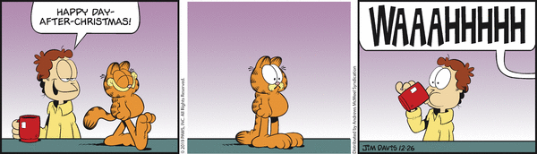 Komiksy garfield - komiks z dnia 26/12/2019