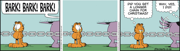 Komiksy garfield - komiks z dnia 28/12/2019