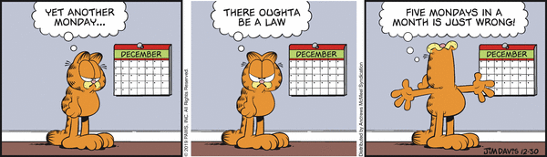 Komiksy garfield - komiks z dnia 30/12/2019