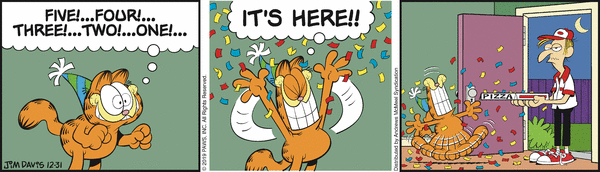 Komiksy garfield - komiks z dnia 31/12/2019