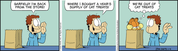 Komiksy garfield - komiks z dnia 04/01/2020
