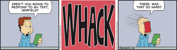 Komiksy garfield - komiks z dnia 18/01/2020