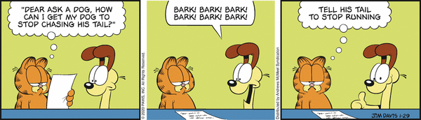 Komiksy garfield - komiks z dnia 29/01/2020