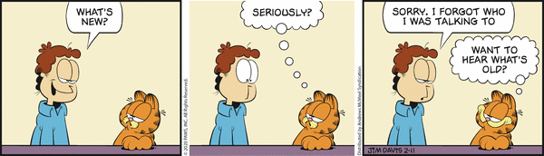 Komiksy garfield - komiks z dnia 11/02/2020