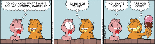 Komiksy garfield - komiks z dnia 14/02/2020