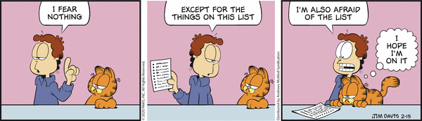 Komiksy garfield - komiks z dnia 15/02/2020