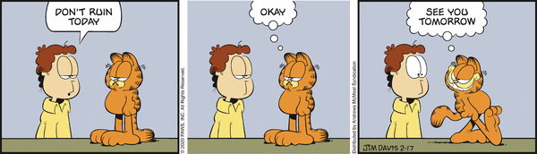 Komiksy garfield - komiks z dnia 17/02/2020