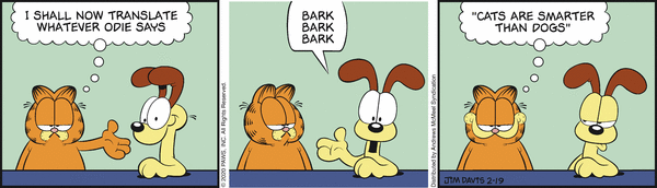 Komiksy garfield - komiks z dnia 19/02/2020