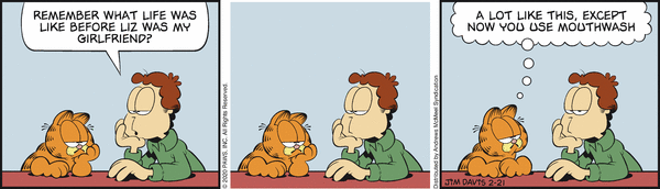 Komiksy garfield - komiks z dnia 21/02/2020