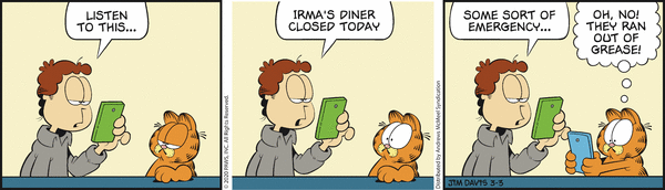 Komiksy garfield - komiks z dnia 03/03/2020