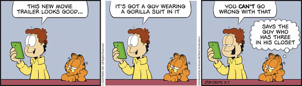 Komiksy garfield - komiks z dnia 07/03/2020