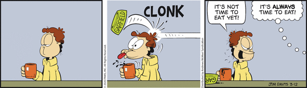 Komiksy garfield - komiks z dnia 12/03/2020