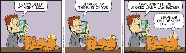 Komiksy garfield - komiks z dnia 13/03/2020