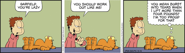 Komiksy garfield - komiks z dnia 14/03/2020