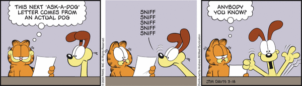 Komiksy garfield - komiks z dnia 18/03/2020