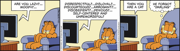 Komiksy garfield - komiks z dnia 13/04/2020