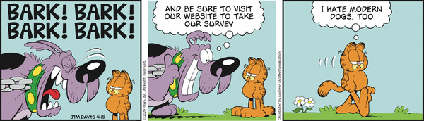 Komiksy garfield - komiks z dnia 15/04/2020
