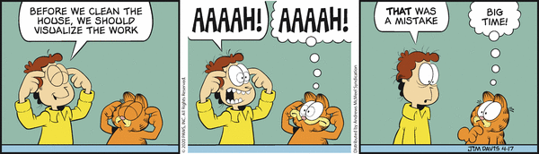 Komiksy garfield - komiks z dnia 17/04/2020