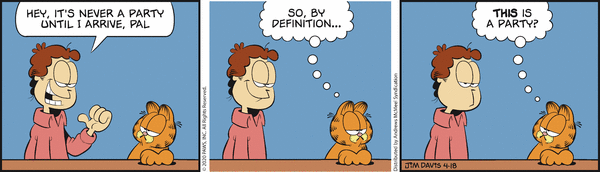 Komiksy garfield - komiks z dnia 18/04/2020