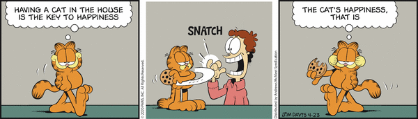 Komiksy garfield - komiks z dnia 23/04/2020
