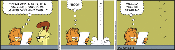 Komiksy garfield - komiks z dnia 25/04/2020