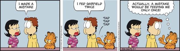 Komiksy garfield - komiks z dnia 01/05/2020