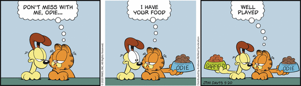 Komiksy garfield - komiks z dnia 20/05/2020