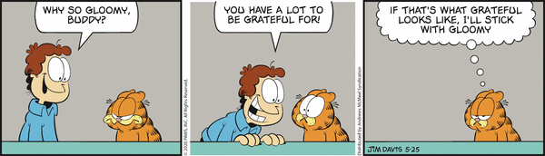 Komiksy garfield - komiks z dnia 25/05/2020