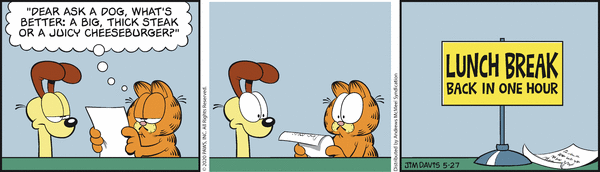 Komiksy garfield - komiks z dnia 27/05/2020