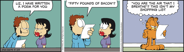 Komiksy garfield - komiks z dnia 29/05/2020